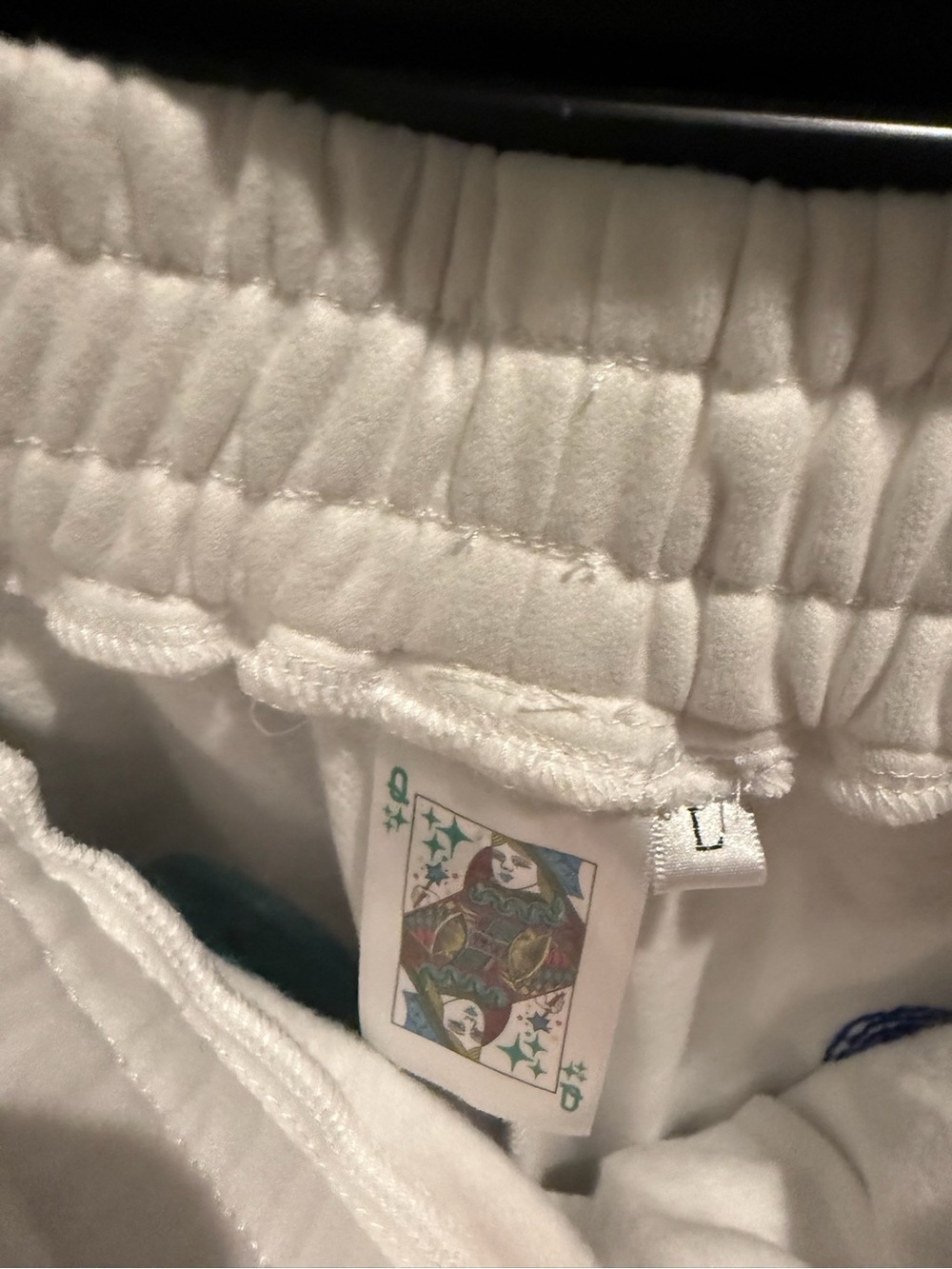 QUEEN OF SPARKLES White Sweatshirt with Multicolor Terry Ghosts - Picture 4 of 4
